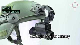 2K-Digital-Nachtsichtbrille, NVG-Helmmontage für Taktik, Jagd, PVS-14-Nachtsicht-Monochrom