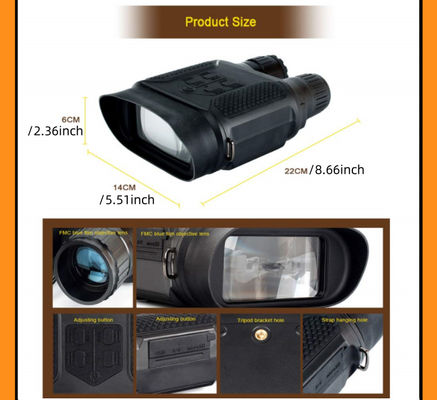 Kompakte NV400B Digitale Nachtsichtfernglas mit 2x optischer Vergrößerung 3W Infrarot-LED 320*240-Display