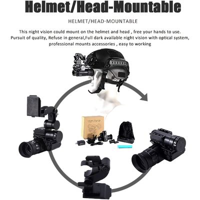 120x80x59mm Militärhelm Nachtsichtbrille Wifi IR 1080p Hd