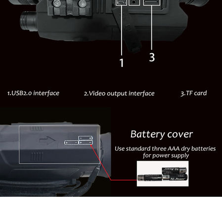 Envg Nachtsicht Fernglas Handheld 6X Digitales Jagdteleskop Vollfarbe Nvgs