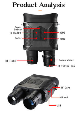 Hochgenaue 7x digitale Zoom-Infrarot-Nachtsichtbrille für die Beobachtung im Freien