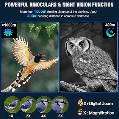 Wärmeempfindliches Fernglas für Tag und Nacht mit fixierter Optikvergrößerung von mehreren 5X