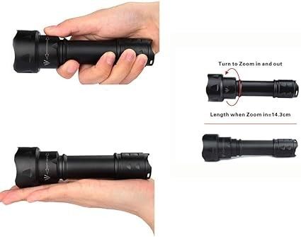 IR Taschenlampe 850nm Akku mit Ladegerät maximieren Sie Ihre Leistung