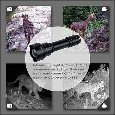 IR Taschenlampe 850nm Akku mit Ladegerät maximieren Sie Ihre Leistung