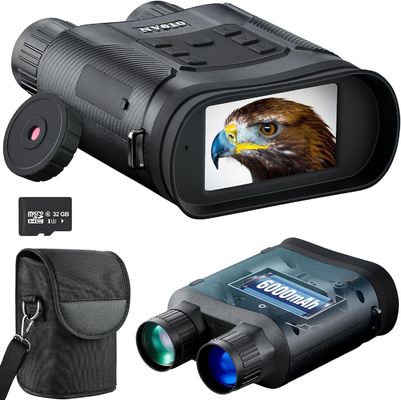 Wärmesensor Tag- und Nachtsichtfernrohr mit Kamera SD-Karte 4K