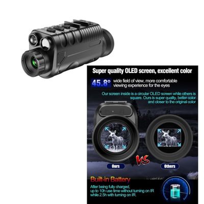34mm Objektiv 1080p Fernglas Infrarot Nachtsichtgerät 5x256GB