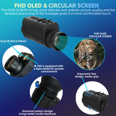 Verstärkte Helme Montierbare Nachtsicht Monocular Dual Infrarot Optimale Sichtbarkeit